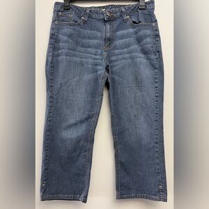 Merona Women's Mid-rise Blue Ankle Jeans